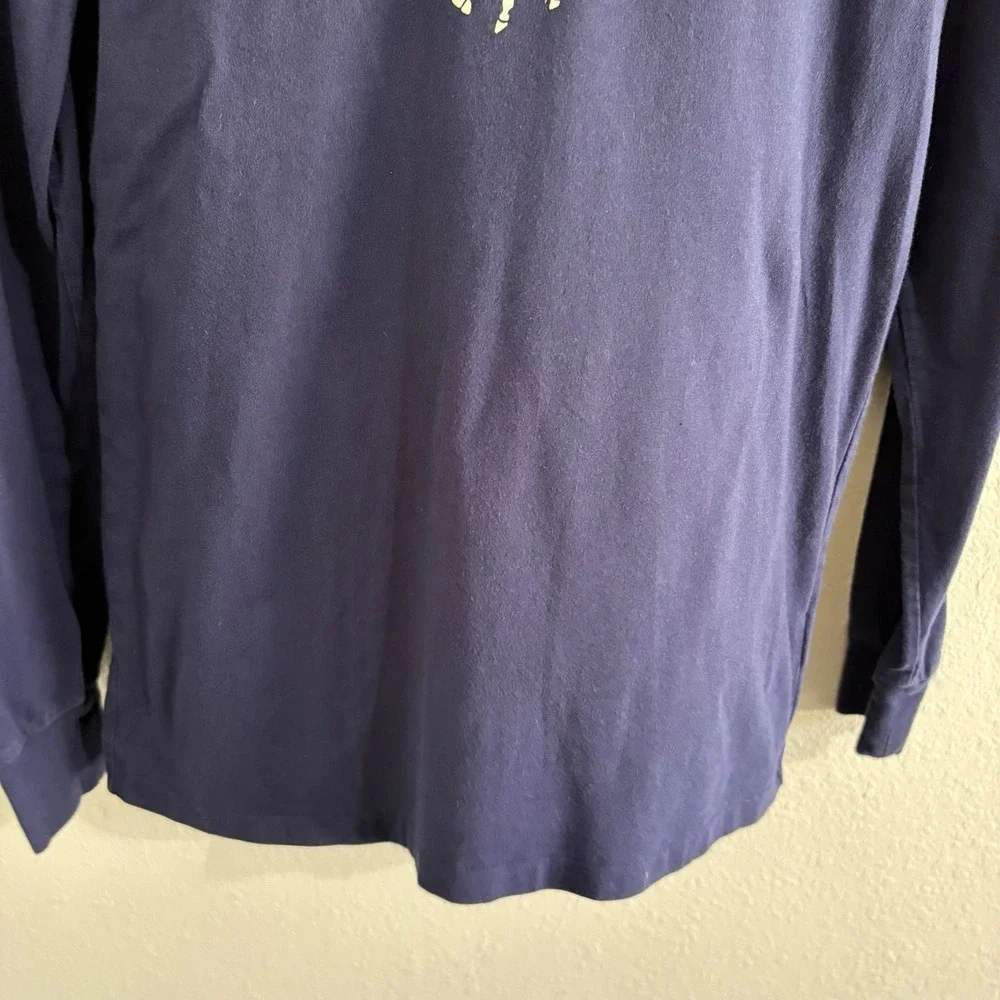 Polo Ralph Lauren Men's Small Navy Long Sleeve T Shirt Big Pony Logo Classic Fit